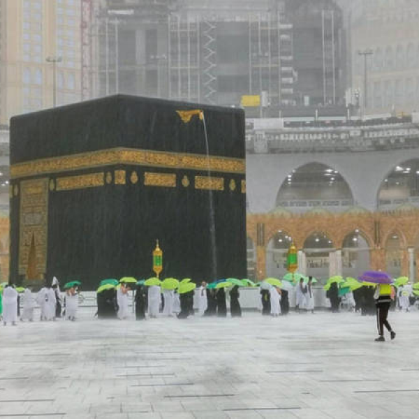 أمطار غزيرة على مكة المكرمة