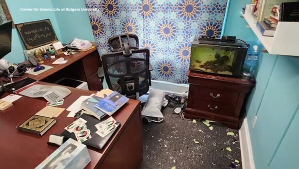 هجوم عنصري على مركز روتجرز للطلاب المسلمين في الولايات المتحدة