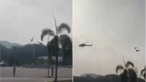 حادث مروع: طائرتا هليكوبتر ماليزيتان تسقطان في البحر وتخلف 10 قتلى